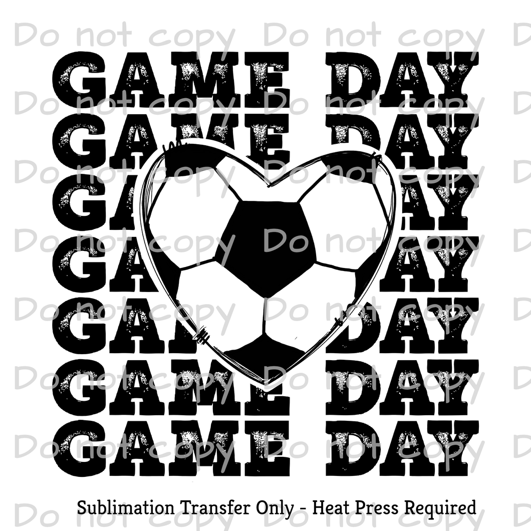 Gameday Soccer Sublimation Transfer