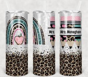 Custom Teacher 20 oz Tumbler Sublimation Transfer