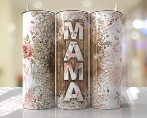 Mama with Roses 20 oz Tumbler Sublimation Transfer